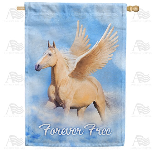 Hoofbeats In Heaven Double Sided House Flag