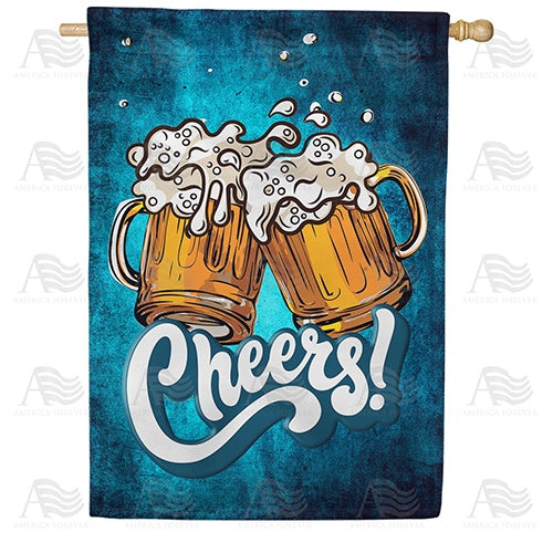 Cheers! Double Sided House Flag