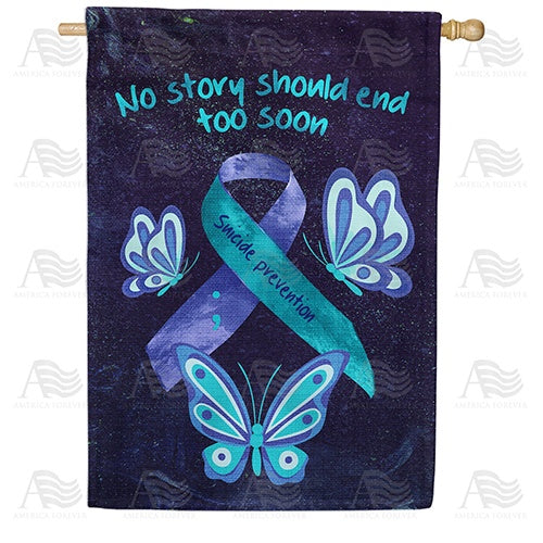 Suicide Prevention Double Sided House Flag