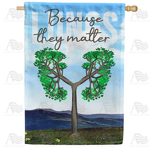 Breath Of Life Double Sided House Flag