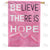 Breast Cancer, There Is Hope Double Sided House Flag