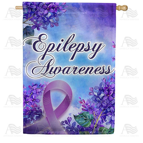 Epilepsy Awareness Double Sided House Flag
