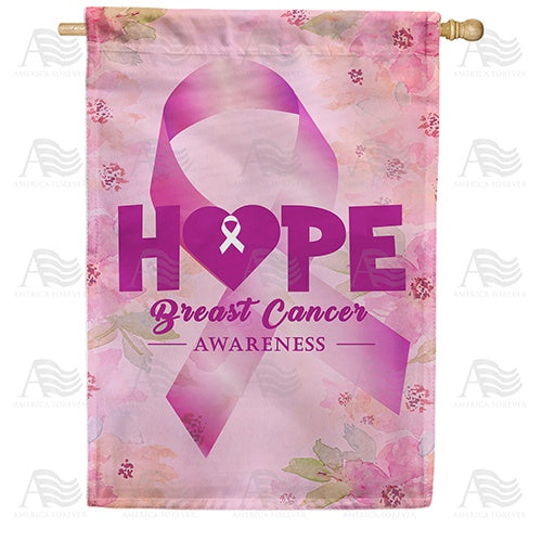 Breast Cancer Awareness Double Sided House Flag