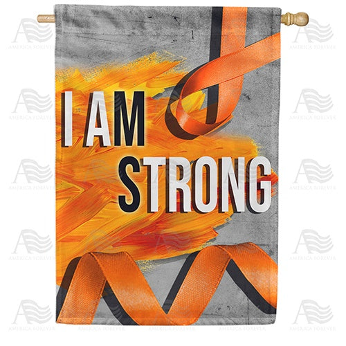 Strong Against MS Double Sided House Flag