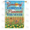 Gardening Instead Of Housework Always Double Sided House Flag