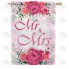 Mr & Mrs Double Sided House Flag
