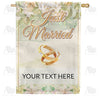 Personalized Intertwined Love Message House Flag
