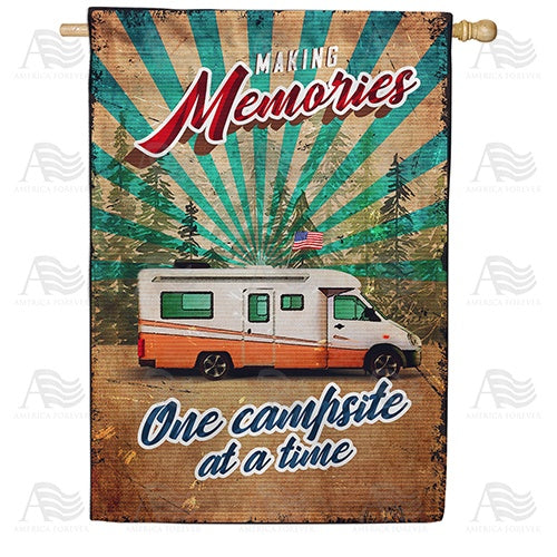 Making Camping Memories Double Sided House Flag