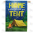 Pitch Tent, You're Home! Double Sided House Flag