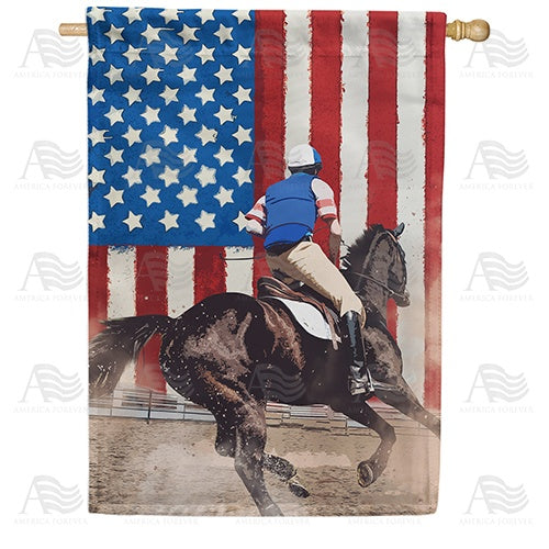 American Equestrian Double Sided House Flag