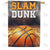 Basketball Slam Dunk Double Sided House Flag