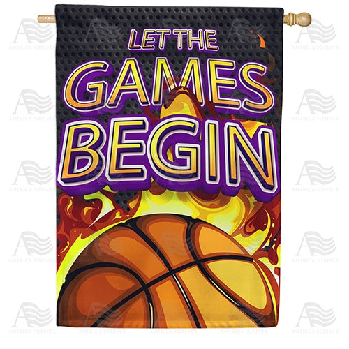 Basketball Fever Double Sided House Flag