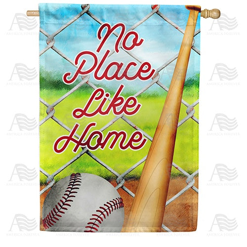 Home Plate Double Sided House Flag
