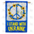 I Stand with Ukraine - Peace Double Sided House Flag