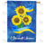 Ukraine Sunflowers Double Sided House Flag