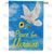 Peace for Ukraine - Dove Double Sided House Flag