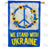 We Stand with Ukraine - Peace Double Sided House Flag