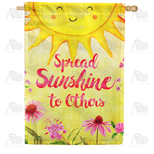 Spread Sunshine Double Sided House Flag