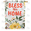 America Forever Bless This Home Double Sided House Flag