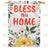 America Forever Bless This Home Double Sided House Flag