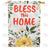 America Forever Bless This Home Double Sided House Flag