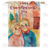 Happy Grandparents Day Double Sided House Flag