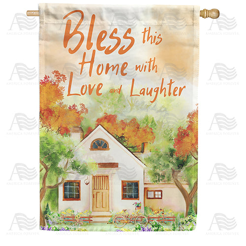 Joyful Home Double Sided House Flag