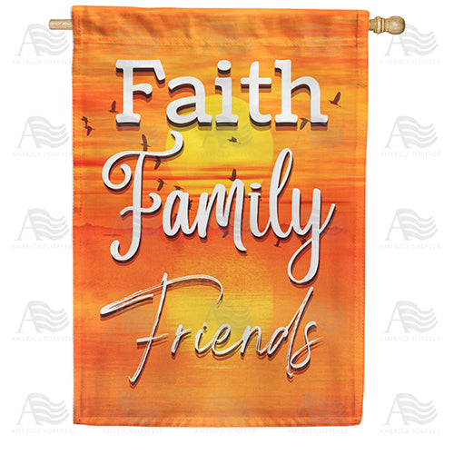 Life's Necessities Double Sided House Flag