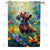 Dachshund & Dancing Butterflies Double Sided House Flag