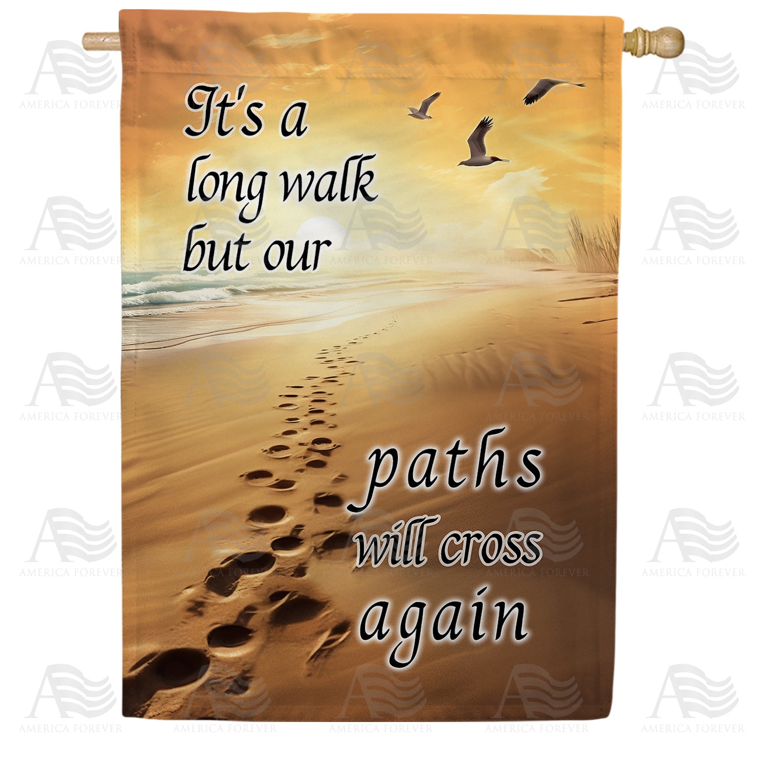 We Will Meet Again Double Sided House Flag