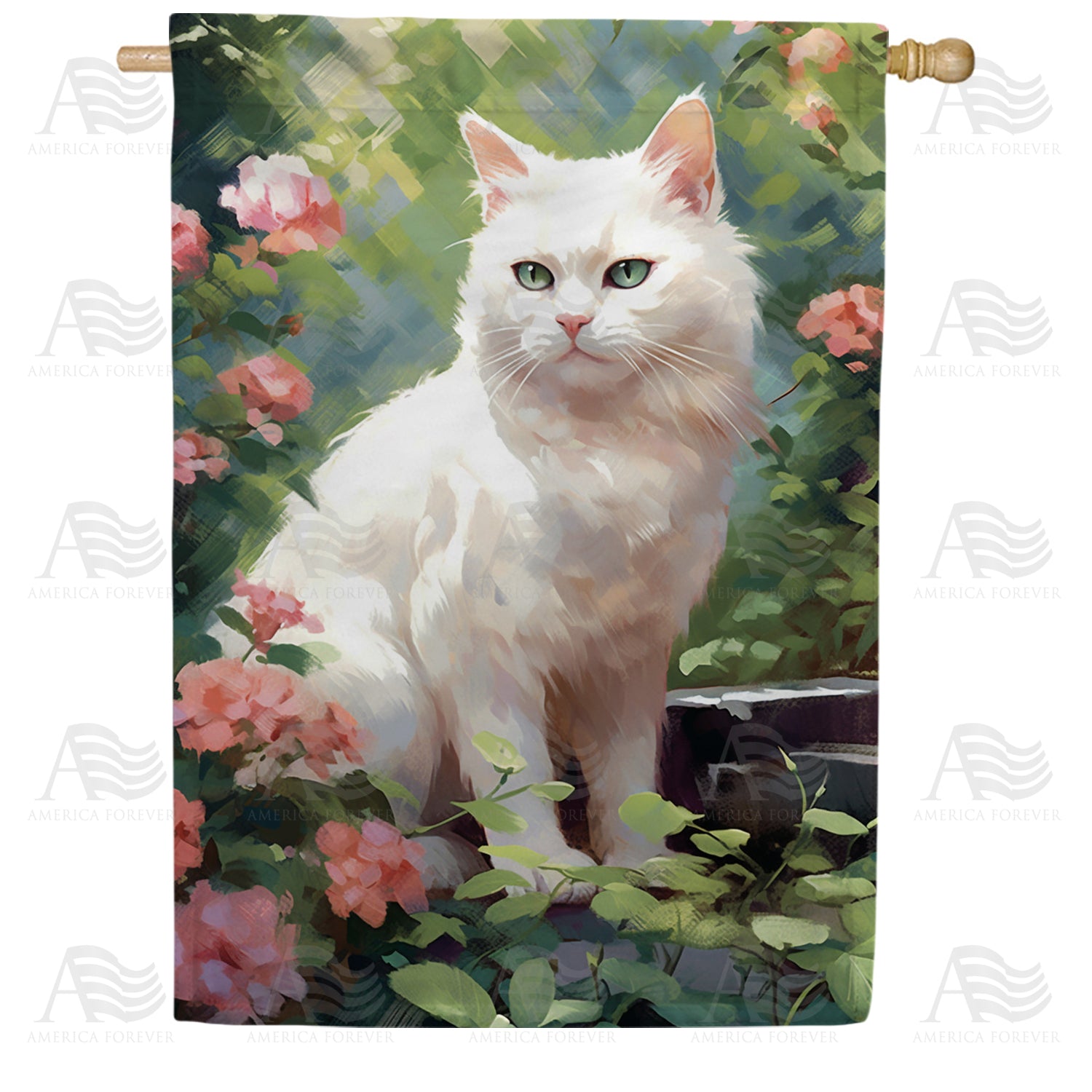 Miss Green Eyes Double Sided House Flag