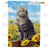 Country Cat Double Sided House Flag