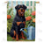 Rottweiler Double Sided House Flag