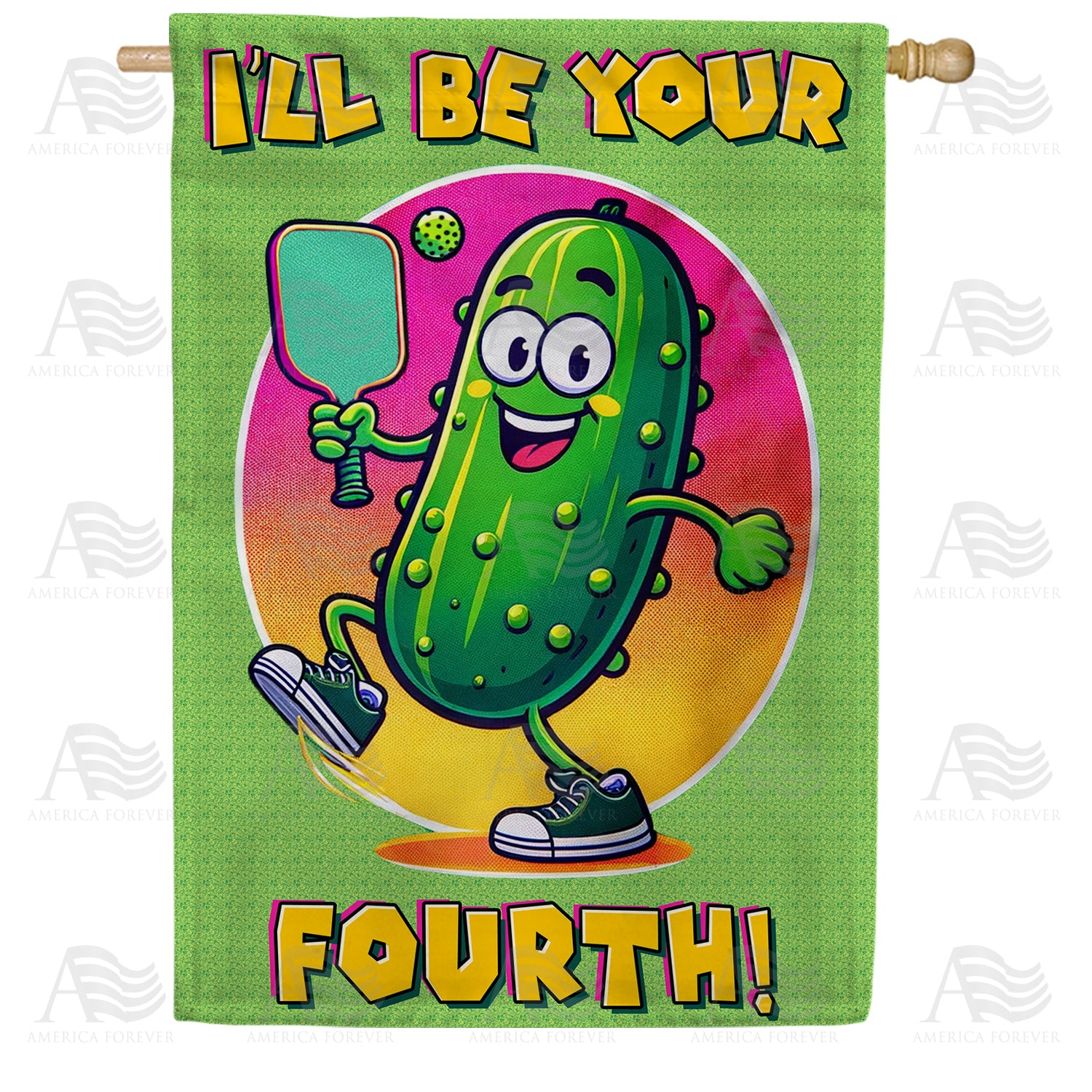 Pickleball Partner Promise Double Sided House Flag