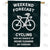 Weekend Cycling Forecast Double Sided House Flag