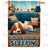 Napping Beagle Double Sided House Flag