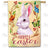 Watercolor Easter Bunny Double Sided House Flag