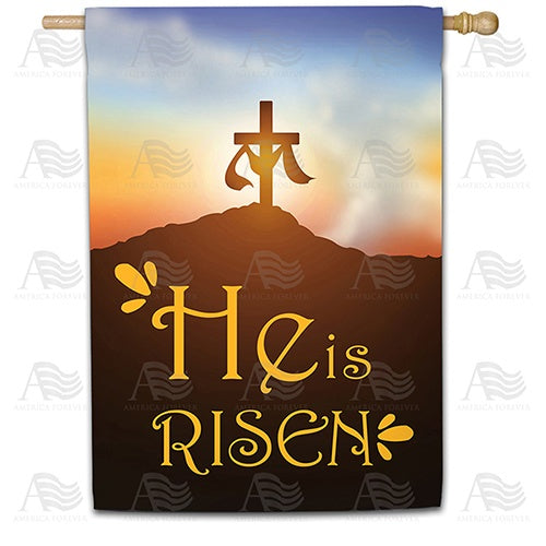 Easter Resurrection Double Sided House Flag