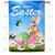 Happy Easter Bunny Butterfly Double Sided House Flag