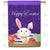 Happy Easter Cartoon Bunny Double Sided House Flag