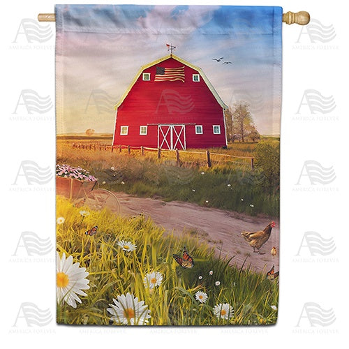 American Spring Barn Double Sided House Flag