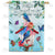 Spring Bluebird Birdhouse Double Sided House Flag