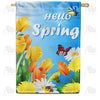 Hello Spring Sunshine Double Sided House Flag