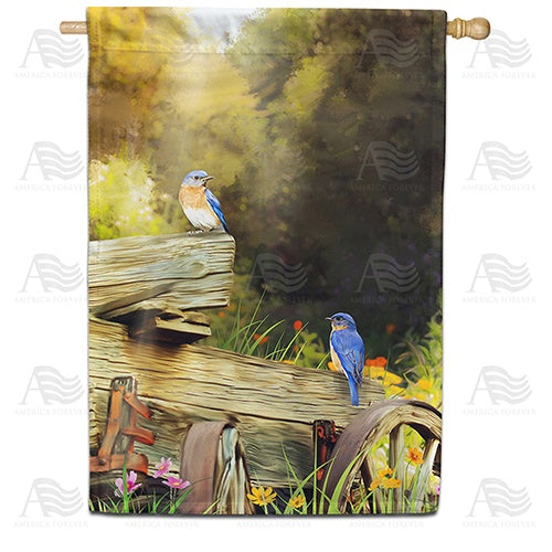 Spring in the Woods Double Sided House Flag