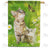 Spring Tabby Kittens Double Sided House Flag