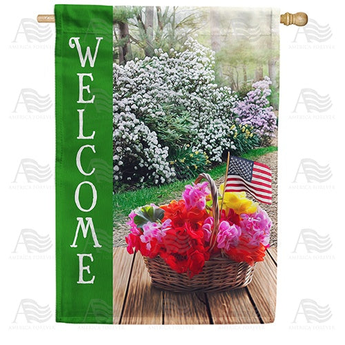 The Welcome Path Double Sided House Flag