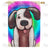 Rainbow Puppy Double Sided House Flag