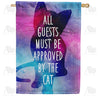 Cat Approval Required Double Sided House Flag