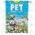 Pet Friendly Zone - Cartoon Double Sided House Flag