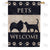 Pets Welcome Double Sided House Flag